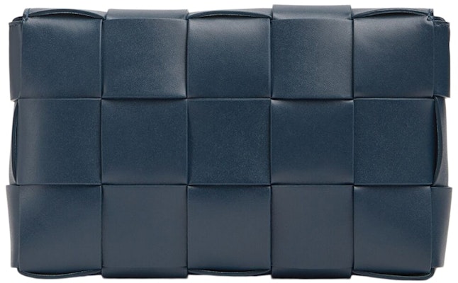 Bottega Veneta 深藍/淺藍 Intreccio 菱格紋斜挎包 Order Bottega Veneta 深藍/淺藍 Intreccio 菱格紋斜挎包