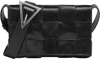 Bottega Veneta Cassette Intreccio Crossbody Bag Small Black Bottega Veneta Cassette Intreccio Crossbody Bag Small Black