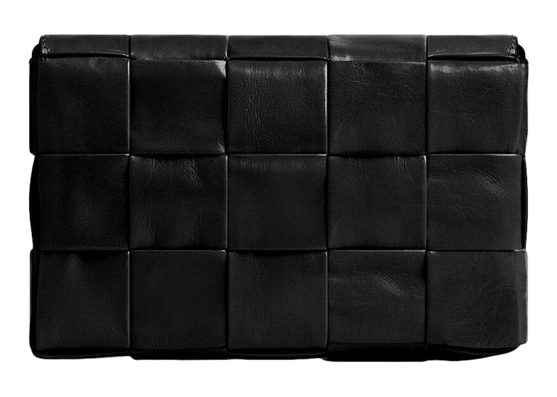 Order ボッテガ・ヴェネタ カセットイントレチャート クロスボディバッグ 小 黒