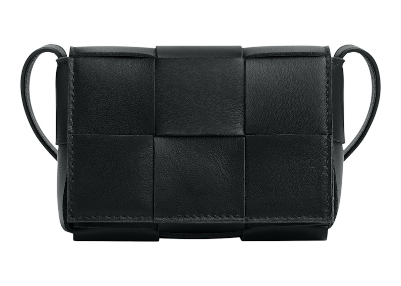 Bottega Veneta Cassette Mini Intreccio Black