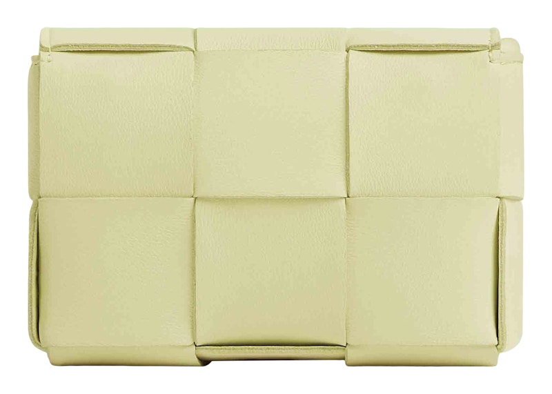 Order Bottega Veneta 柠檬色编织迷你包