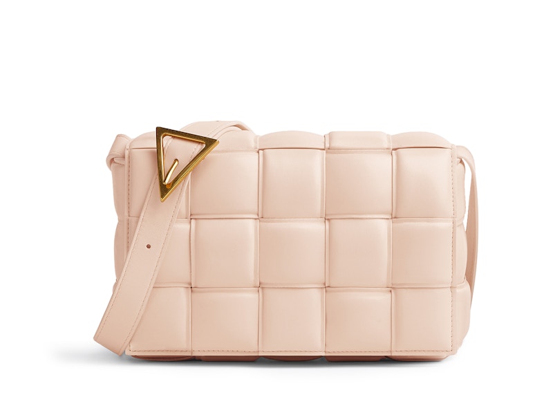 Bottega Veneta Cassette Padded Intreccio Weave Melon Washed