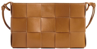 Bottega Veneta Cassette Pouch On Strap Intreccio Camel Bottega Veneta Cassette Pouch On Strap Intreccio Camel