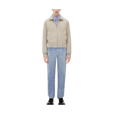 Bottega Veneta Casual Solid Zip Jacket Light Brown 706856V2S009776