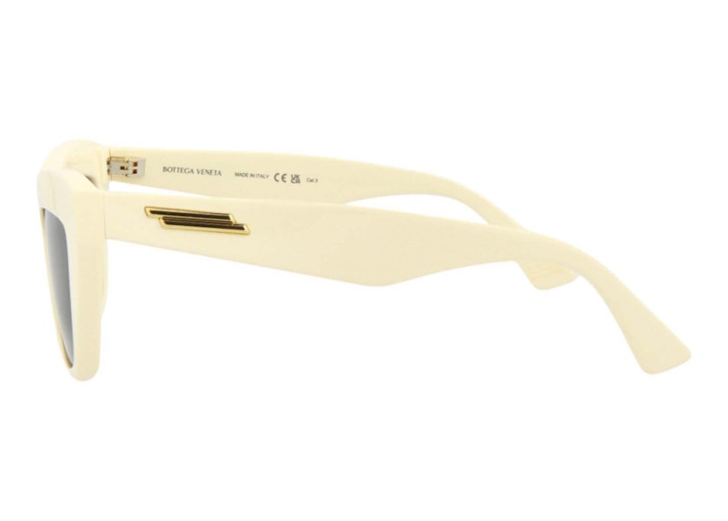 Bottega Veneta Cat Eye-Frame Acetate Sunglasses Ivory/Grey (BV1121S-30011463-003-10048) 圖 2