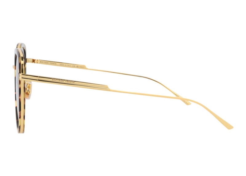 Order Bottega Veneta 貓眼框板材太陽眼鏡，哈瓦那/金棕 (BV0301SK-30011983-002-10209)