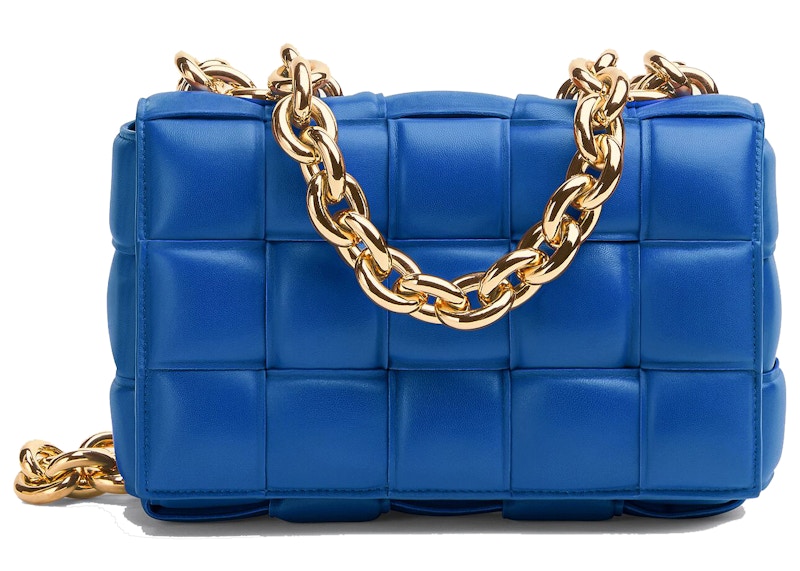 Bottega Veneta Chain Cassette Crossbody Bag Cobalt