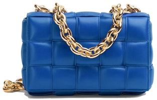 Bottega Veneta Chain Cassette Crossbody Bag Cobalt Bottega Veneta Chain Cassette Crossbody Bag Cobalt
