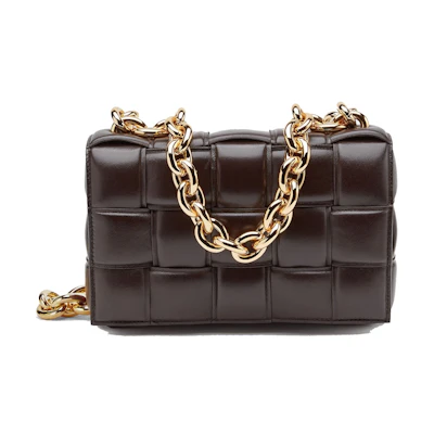Bottega Veneta Chain Cassette Crossbody Bag Fondant