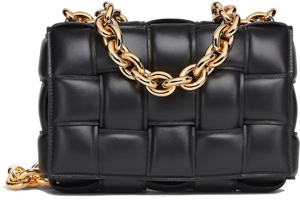 Bolso Cruzado Bottega Veneta Chain Cassette Negro con Detalles Dorados. Buy Bolso Cruzado Bottega Veneta Chain Cassette Negro con Detalles Dorados.
