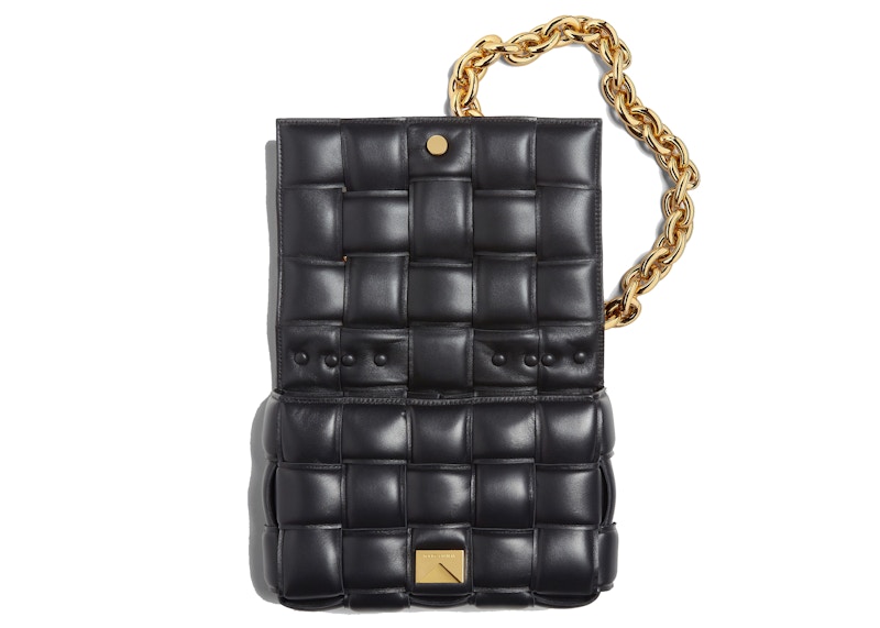 Order ボッテガ・ヴェネタ チェーン・カセット ゴールドトーン クロスボディバッグ ブラック