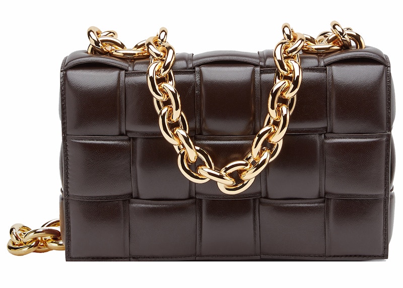 Bottega Veneta Chain Cassette Padded Intreccio Shoulder Bag Fondant