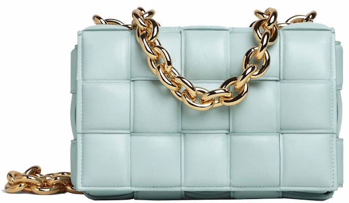 Bottega Veneta Chain Cassette Bag Bahu Padded Intreccio Teal Washed Buy Bottega Veneta Chain Cassette Bag Bahu Padded Intreccio Teal Washed