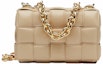 Buy Bolso de Hombro Acolchado Bottega Veneta Chain Cassette Intreccio Porridge