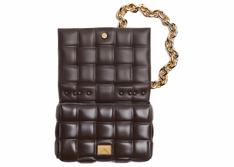 Order Bottega Veneta Beg Tali Bahu Rantai Cassette Padded Intreccio Fondant