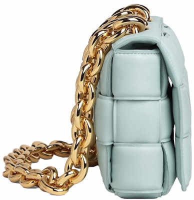 Bottega Veneta Chain Cassette Bag Bahu Padded Intreccio Teal Washed Order Bottega Veneta Chain Cassette Bag Bahu Padded Intreccio Teal Washed