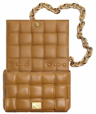 Bottega Veneta Chain Cassette Padded Intreccio Shoulder Bag Caramel Order Bottega Veneta Chain Cassette Padded Intreccio Shoulder Bag Caramel