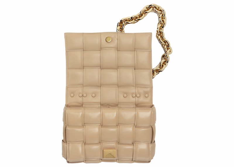 Order Beg Tangan Bahu Bottega Veneta Chain Cassette Padded Intreccio Porridge