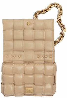 Bolso de Hombro Acolchado Bottega Veneta Chain Cassette Intreccio Porridge Order Bolso de Hombro Acolchado Bottega Veneta Chain Cassette Intreccio Porridge