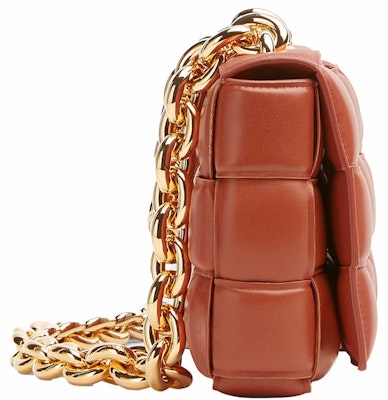 Bottega Veneta Beg Padu Bahu Intreccio Rantaian Kassett Maple Order Bottega Veneta Beg Padu Bahu Intreccio Rantaian Kassett Maple