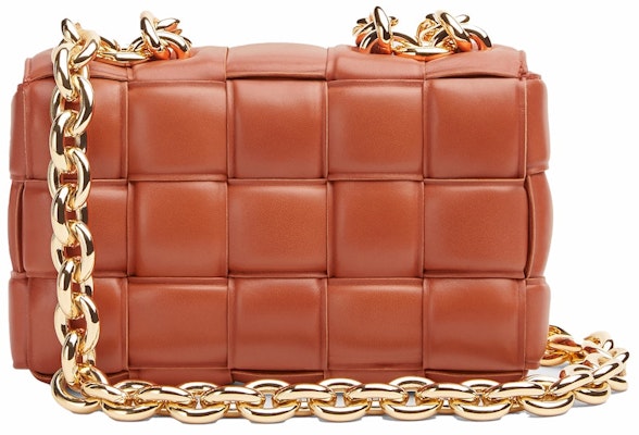 Bottega Veneta Beg Padu Bahu Intreccio Rantaian Kassett Maple Lookbook Bottega Veneta Beg Padu Bahu Intreccio Rantaian Kassett Maple