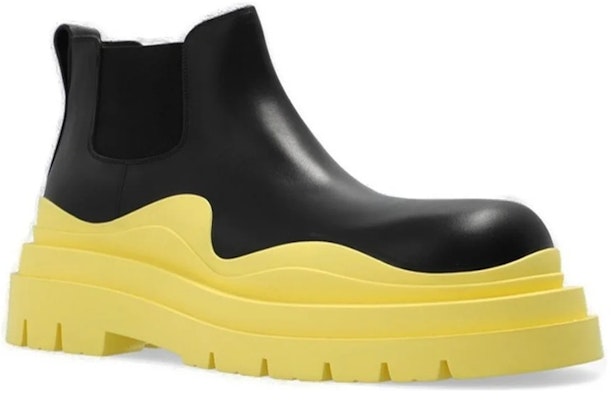 ボッテガヴェネタ チェルシーブーツ 黒×黄 630281VBS501335 Lookbook ボッテガヴェネタ チェルシーブーツ 黒×黄 630281VBS501335
