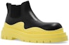 Lookbook ボッテガヴェネタ チェルシーブーツ 黒×黄 630281VBS501335