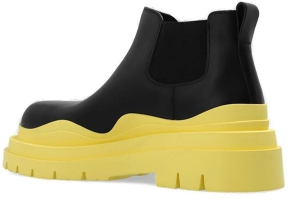 ボッテガヴェネタ チェルシーブーツ 黒×黄 630281VBS501335 Shop ボッテガヴェネタ チェルシーブーツ 黒×黄 630281VBS501335