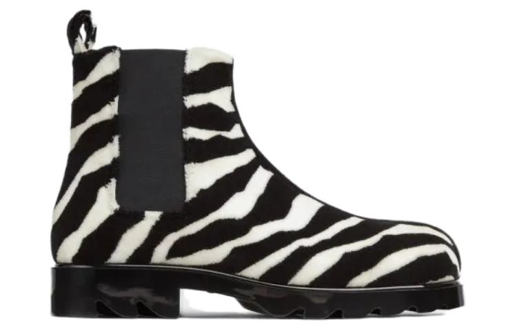 Bottega Veneta Chelsea Boot 'Zebra Black' 圖 2