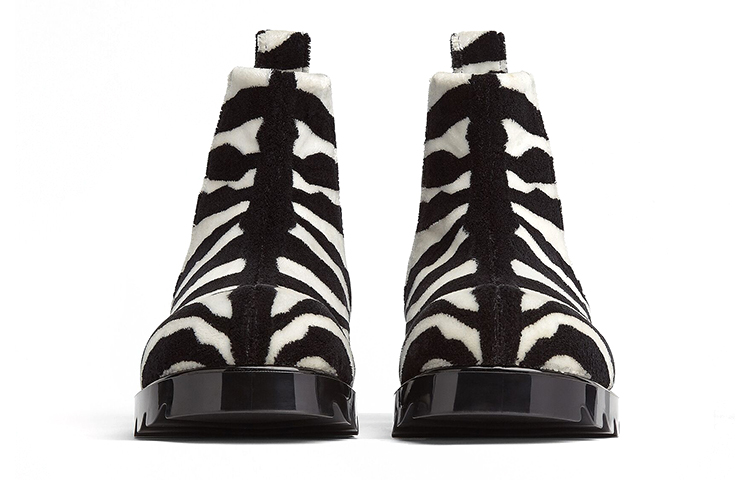 Bottega Veneta Chelsea Boot 'Zebra Black' 圖 3