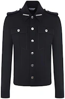 Bottega Veneta Contrast Stitch Shirt Jacket Black Men’s Jacket 671864V0IV01000 Bottega Veneta Contrast Stitch Shirt Jacket Black Men’s Jacket 671864V0IV01000