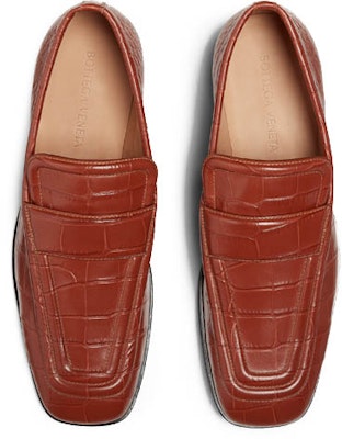 보테가 베네타 크록 레더 로퍼 브라운 651350V0G808840 Lookbook 보테가 베네타 크록 레더 로퍼 브라운 651350V0G808840