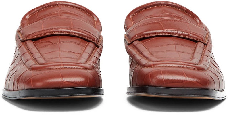 보테가 베네타 크록 레더 로퍼 브라운 651350V0G808840 Shop 보테가 베네타 크록 레더 로퍼 브라운 651350V0G808840