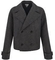 Bottega Veneta Double-Breasted Gray Long Sleeve Jacket 704051V25H01307 Bottega Veneta Double-Breasted Gray Long Sleeve Jacket 704051V25H01307