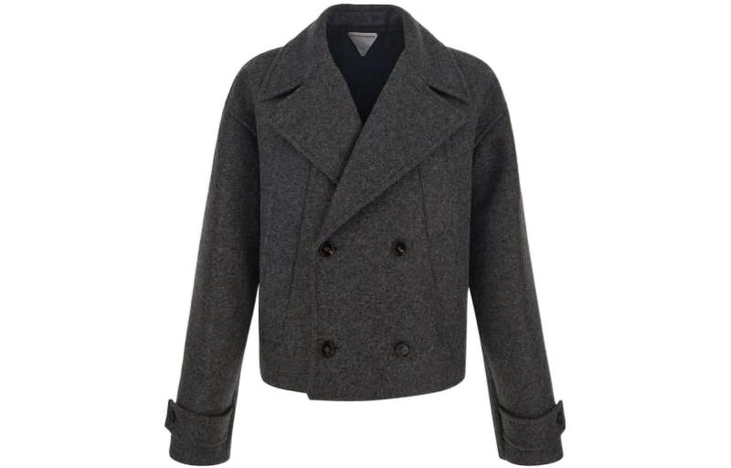 Order 葆蝶家双排扣灰色长袖夹克 704051V25H01307