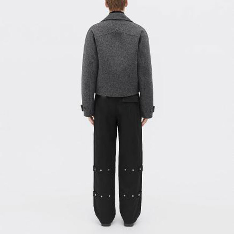 Purchase 葆蝶家双排扣灰色长袖夹克 704051V25H01307