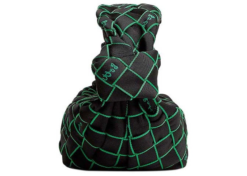 Order 葆蝶家雙結布質手提包（黑色）