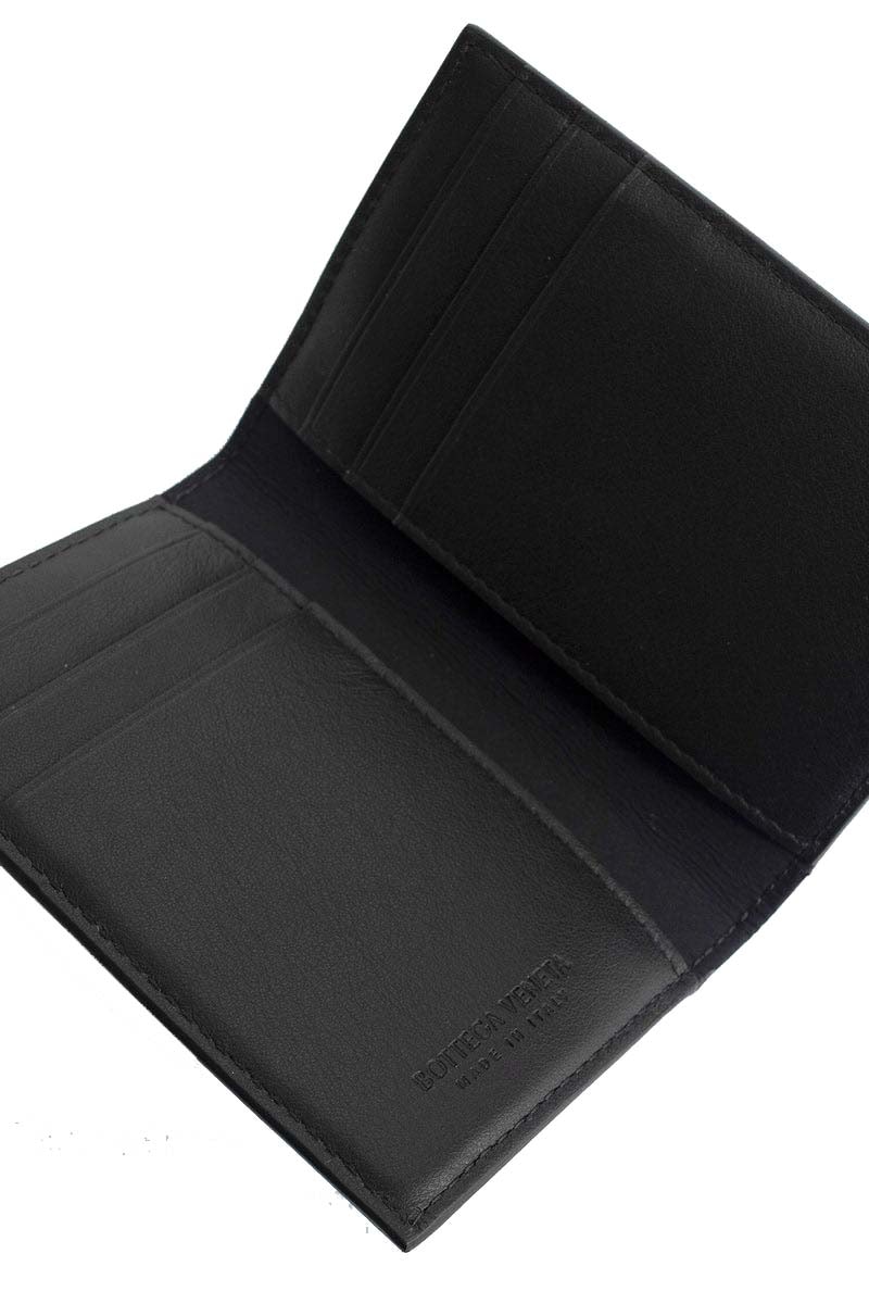 Order ボッテガヴェネタ  2つ折りカードケース (黒/緑)
