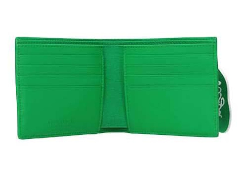 Order ボッテガヴェネタ 二つ折り財布 緑/白 (ゴムバンド)
