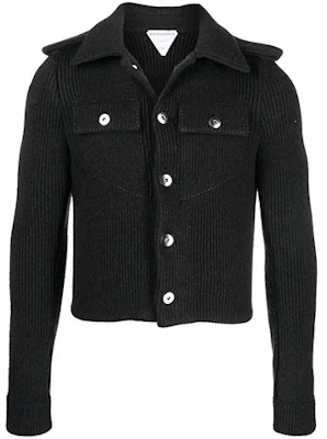 Bottega Veneta Epaulette Ribbed Shirt Jacket 681889V1F901123 Buy Bottega Veneta Epaulette Ribbed Shirt Jacket 681889V1F901123