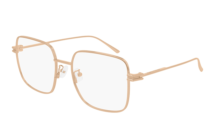 Order ボッテガヴェネタ メタルスクエアフレーム ユニセックス ファッション眼鏡 BV1049O00