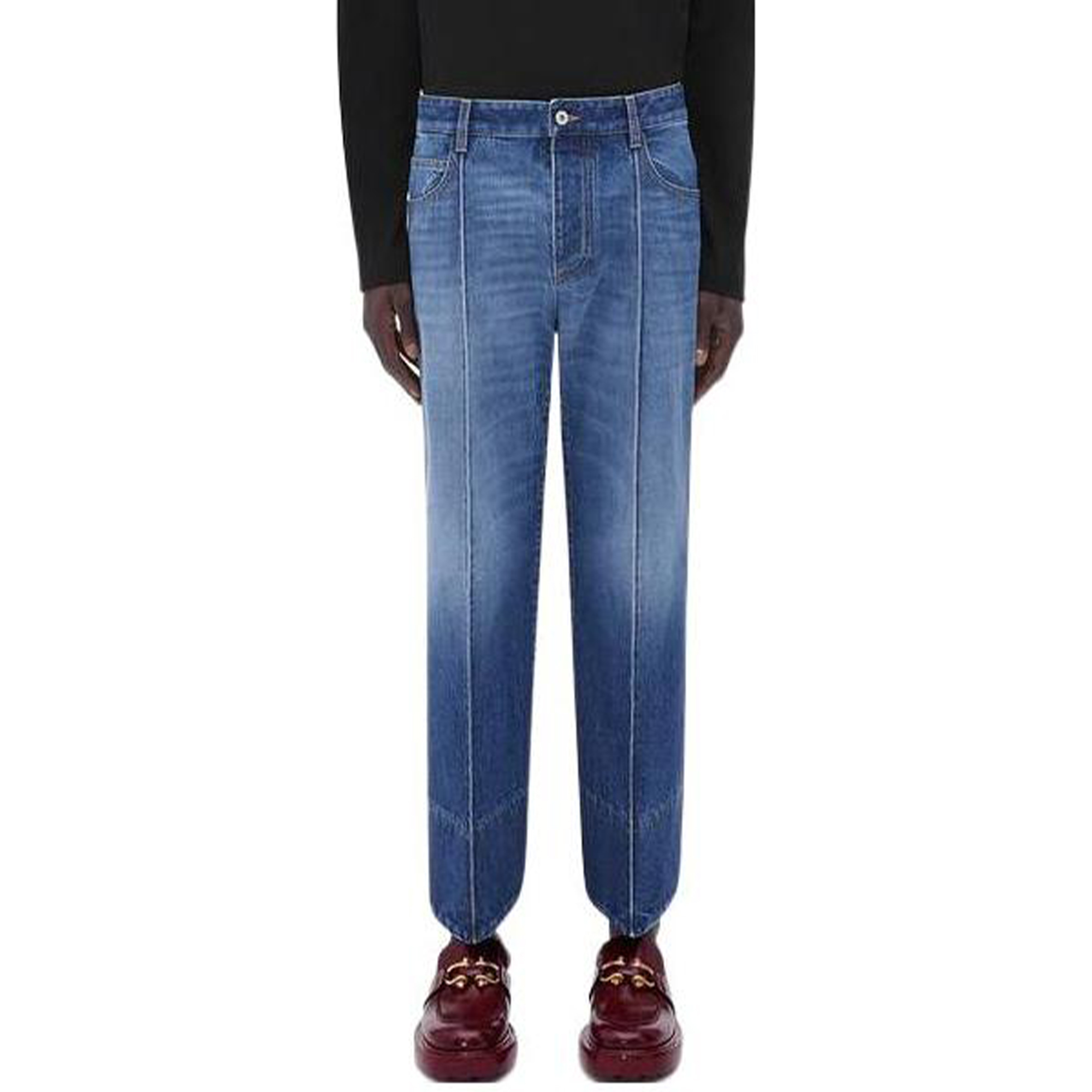 Bottega Veneta Flared High-Waist Light Blue Jeans SS23 723356V2J804715