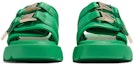 Shop Sandal Bottega Veneta Flash 'Grass' 690097-V0DS2-3730