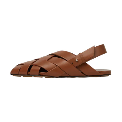 Bottega Veneta Flat Sandal 'Brown Calfskin'