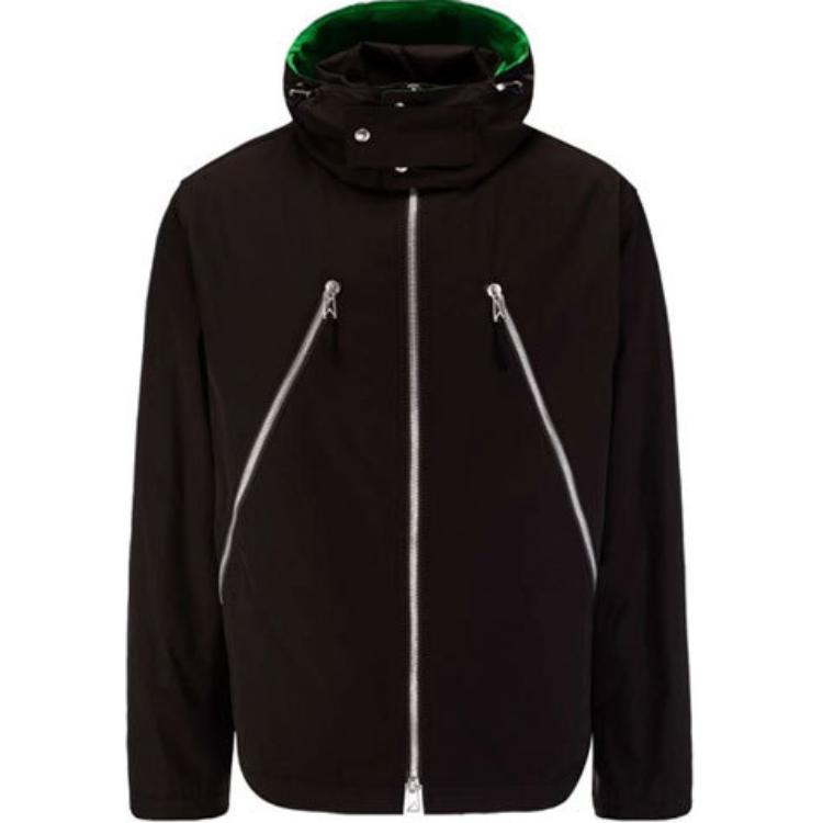 Bottega Veneta FW21 Chocolate Brown Casual Hooded Zip-Up Jacket 664601V03U02113