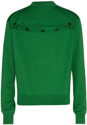 Bottega Veneta FW21 Green Wool Button Cutout Sweater 651033V09S03725 Buy Bottega Veneta FW21 Green Wool Button Cutout Sweater 651033V09S03725