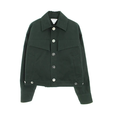 Bottega Veneta FW21 Inkewl Solid Color Cotton Loose Jacket for Men 665169V0XK03413