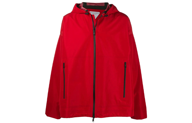 Bottega Veneta FW21 Red Softshell Windbreaker Jacket 634083VKU006127