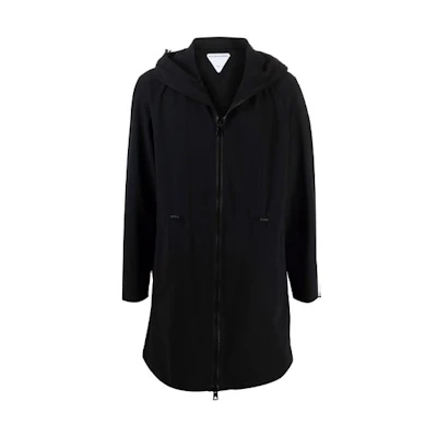 Bottega Veneta FW21 T-Clasp Long-Sleeve Jacket Black 664279V02O01000