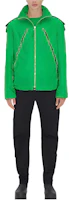 Bottega Veneta FW21 Tech Nylon Hooded Jacket Parrot Green 664601V03U04809 Bottega Veneta FW21 Tech Nylon Hooded Jacket Parrot Green 664601V03U04809